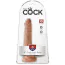 Фаллоимитатор King Cock 6 Cock With Balls, светло-коричневый - Фото №6