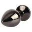 Анальная пробка с радужным кристаллом Matrix Mont Tungsten Black Gem Metal Plug M, черная - Фото №4