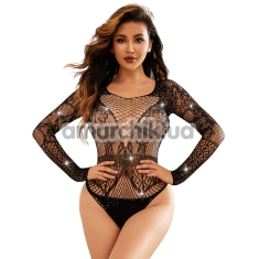 Боди JSY Sexy Lingerie WW7041, черное - Фото №1