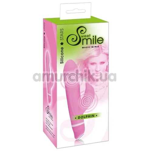 Вібратор Smile Magic Minis Dolphin, рожевий