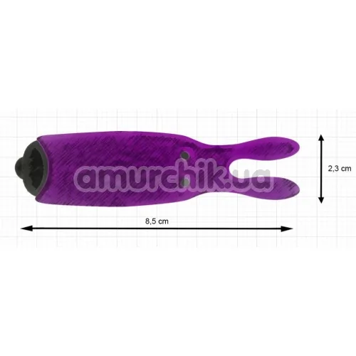 Кліторальний вібратор Adrien Lastic Pocket Vibe Rabbit, чорний
