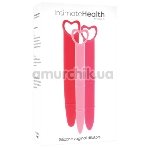 Вагинальные расширители Mae B Intimate Health Silicone Vaginal Dilators, розовые