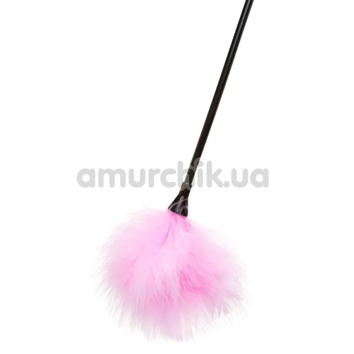 Стек з пір'їнкою для пестощів DS Fetish Heart Paddle, рожевий