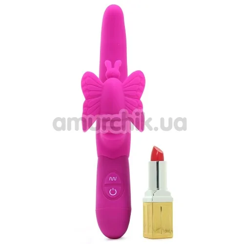 Вибратор Posh 10-Function Silicone Fluttering Butterfly, розовый