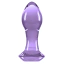 Анальна пробка Crystal Glass Gem, фіолетова - Фото №1