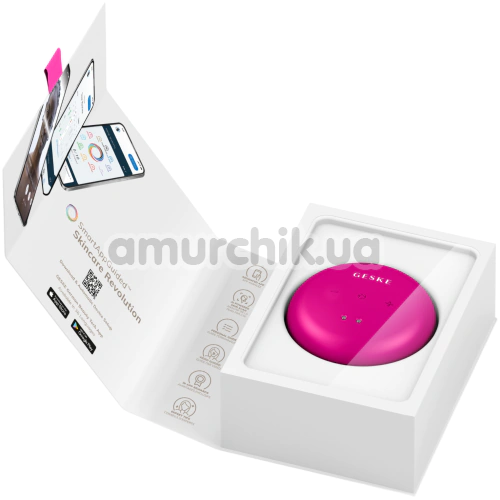 Ультразвуковой массажер для лица и тела Geske Sonic Cool & Warm Face and Body Massager 9 in 1, ярко-розовый