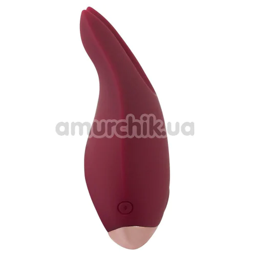 Клиторальный вибратор Magic Shiver Lay-On Vibe, бордовый