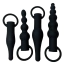 Набор анальных пробок с вибрацией Passion Play Vibrating Anal Training Set, черный - Фото №1