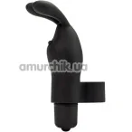 Вибронапалечник FeelzToys Magic Finger Bunny Vibrator, черный - Фото №1