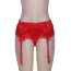 Комплект Star Night Mesh & Bow Garter Panties, червоний: пояс для панчіх + трусики-стрінги - Фото №7
