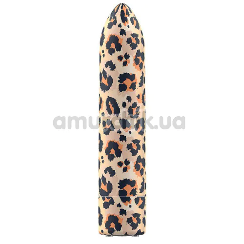 Клиторальный вибратор Custom Bullets Leopard, леопардовый - Фото №1