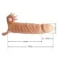 Насадка на пенис с вибрацией Pretty Love Penis Sleeve Connor, телесная - Фото №5