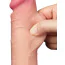 Фаллоимитатор Sliding-Skin Dual Layer Dong 7.5 с мошонкой, телесный - Фото №11