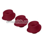 Набір насадок на симулятор орального сексу для жінок Womanizer Premium, Classic (Size L), бордовий - Фото №1
