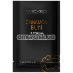 Оральний лубрикант Wicked Aqua Cinnamon Bun - булочка з корицею, 3 мл - Фото №1