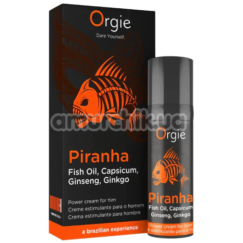 Крем для посилення ерекції Orgie Piranha, 15 мл
