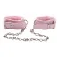Наножники Grrl Toyz Pink Plush Ankle Cuffs, рожеві - Фото №1