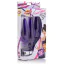 Набор анальных пробок с вибрацией Frisky Fanny Fiddlers 3 Piece Finger Rimmer Set + Vibrating Bullet, фиолетовый - Фото №4