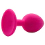 Анальна пробка Alume Silicone Ribbed Classic Anal Plug М, рожева - Фото №2