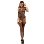 Комбинезон Star Night Strappy Halter Open Crotch Fishnet Bodystocking, черный - Фото №2
