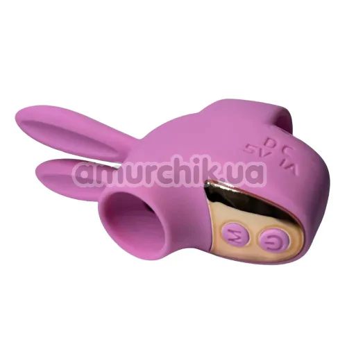 Симулятор орального сексу для жінок на палець з вібрацією Passion Play Finger Sucker Rabbit, рожевий