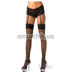 Комплект Stockings черный: чулки + пояс-трусики (модель 5521) - Фото №1