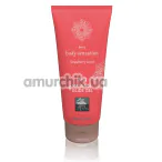 Масажний лубрикант Shiatsu Berry Body Sensation Strawberry Scent 2 in 1 Massage and Glide Gel, 200 мл - Фото №1