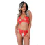 Комплект Daring Intimates Bra, Panty and Blindfold Set, червоний: бюстгальтер + трусики + маска - Фото №3