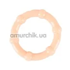 Ерекційне кільце Cock Ring, тілесне - Фото №1