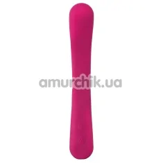 Двойной вибратор Couples Choice Flexible Couples Vibrator, розовый - Фото №1