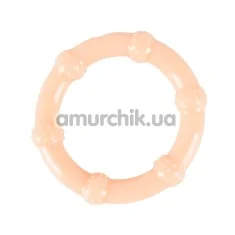 Ерекційне кільце Cock Ring, тілесне - Фото №1