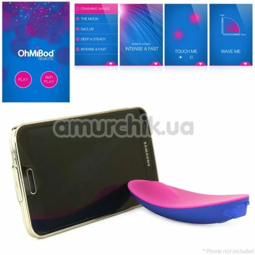 Клиторальный вибратор OhMiBod BlueMotion Nex 1, голубой