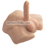 Фаллоимитатор с мужским торсом SilexD Apollo Male Torso S, телесный - Фото №1