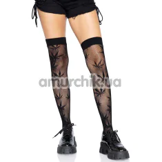 Панчохи Leg Avenue 420 Net Thigh Highs, чорні - Фото №1