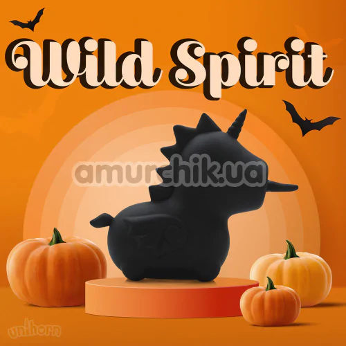 Вібратор Unihorn Wild Spirit, чорний