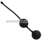 Вагінальні кульки Weighted Kegel Balls Master Series, чорні - Фото №1