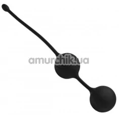 Вагінальні кульки Weighted Kegel Balls Master Series, чорні - Фото №1