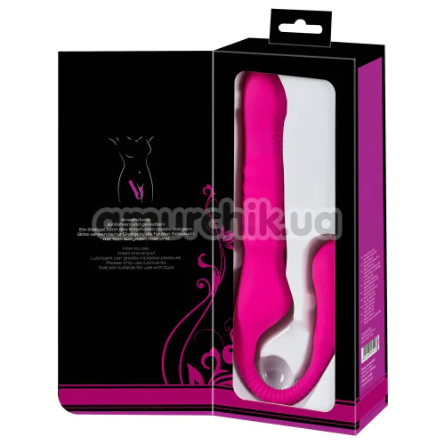 Вибратор клиторальный и для точки G с толчками Javida 3 Function Vibrator, розовый