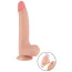 Фаллоимитатор Sliding-Skin Dual Layer Dong 8.5 с мошонкой, телесный - Фото №3