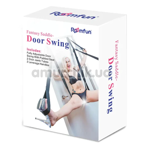 Секс-качели Roomfun Fantasy Saddle Door Swing, черные