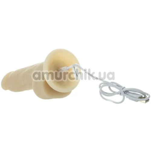 Вибратор с ротацией Addiction Naked Rotating & Vibrating Dong 7, телесный