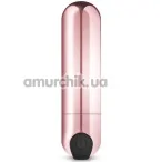 Клиторальный вибратор Rosy Gold Nouveau Bullet Vibrator, розовый - Фото №1