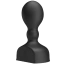 Анальная пробка с вибрацией и увеличением MR Play Inflatable Anal Plug, черная - Фото №4