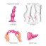 Фалоімітатор Strap-On-Me Dildo Plug Beads L, рожевий - Фото №4