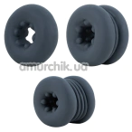 Набор эрекционных колец для члена Boners Buffer Rings, синий - Фото №1