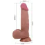 Фаллоимитатор Sliding Skin Bendable 8.5, светло-коричневый - Фото №7