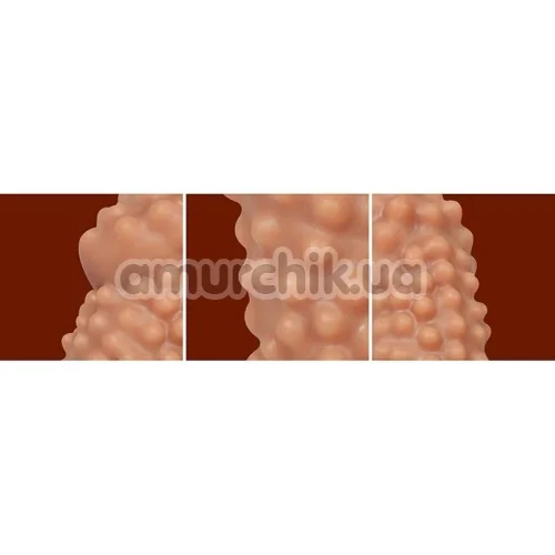 Насадка на пенис Kokos Cock Sleeve CS 004-M, телесная
