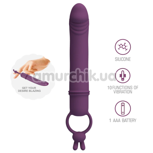 Вібратор Pretty Love Cora, темно-фіолетовий