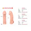 Насадка на пеніс Kokos Penis Sleeve CS 002-L, тілесна - Фото №7