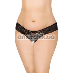 Трусики-стринги G-String 2436, черные - Фото №1